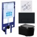 SET AQUATEK МИЯ-MB-025 4в1 (рама AQUATEK Standard INS-0000020+ крепеж KKI-0000002+клавиша KDI-0000025+унитаз AQ2004-MB с тонким сиденьем soft-close SET AQUATEK МИЯ-MB-025 4в1