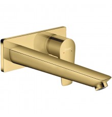 71734990S Set HG Talis E смеситель для раковины из стены излив 225 мм (71734990+13622180), полир,золото 71734990S