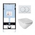 E21775RU-00 Унитаз c инсталляцией Modern Life,сиденье тонкое микролифт, панель для двойного смыва, глянцевый белый (E36495-NF+E36496-00+E77725+E77168) E21775RU-00