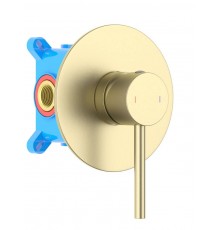 AQ1366BG ЕВРОПА смеситель для душа 1 режим (внешняя и скрытая часть), шлиф. золото AQ1366BG