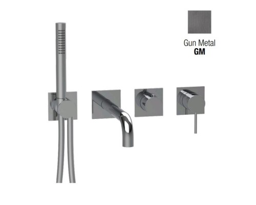 Смеситель для ванны и душа, Almar, Water Control Modular, цвет-Gun Metal Brushed PVD