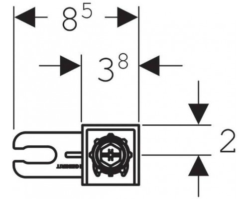 111.815.00.1 Комплект крепления к стене Geberit Duofix для отдельного монтажа 111.815.00.1
