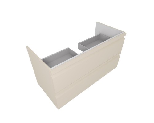 AQ77100-LC Комплект мебели:Тумба 100см ВЕГА с раковиной AQ4100-00, 2 ящика, цвет капучино светлый AQ77100-LC