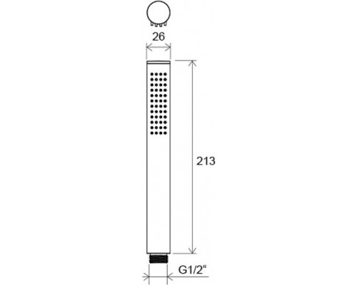 Душевая лейка Chrome 1 функциональный 957.00 X07P007