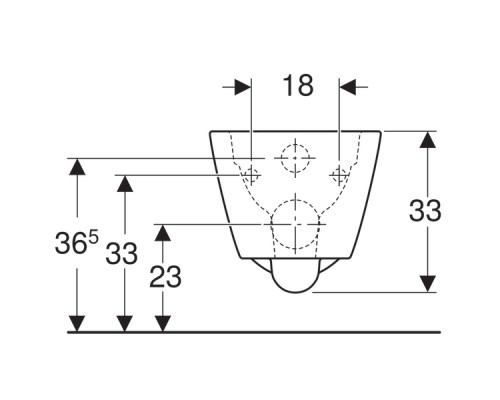 500.208.01.1 Smyle Square Унитаз подвесной безободковый Rimfree, глубина 54 см 500.208.01.1