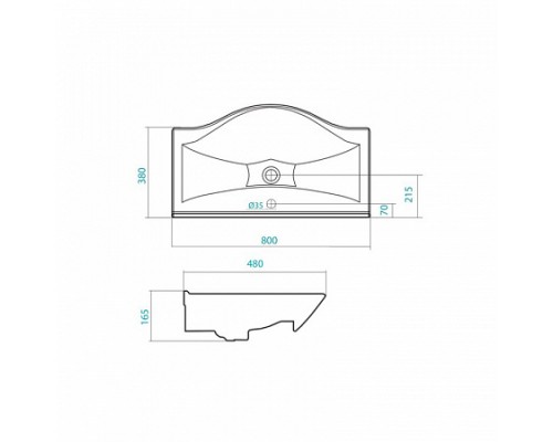 1A2489K0NT010 Набор: 1A248901NT010 Тумба-умывальник Нортон 80/ 1WH302422 раковина Беверли 80 1A2489K0NT010