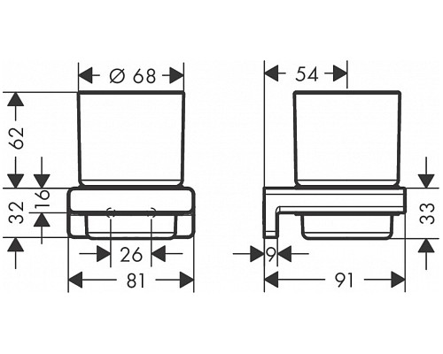 41749000 HG AddStoris стакан с держателем 41749000