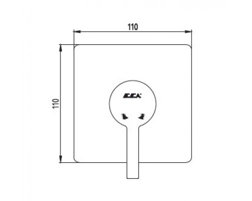 102167104HEX-K MINA смеситель для душа (внешняя часть) 102167104HEX-K