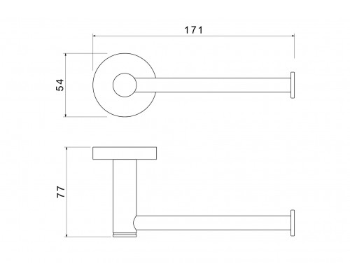 AQ4108BG ЕВРОПА бумагодержатель, шлиф. золото AQ4108BG