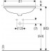 500.756.01.2 Geberit VariForm Раковина с установкой под столешницу эллиптичекой формы, T1=55х40 см, без отв. под смеситель, с отв. перелива 500.756.01.2