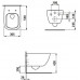 8.2080.2.000.000.1 PALOMBA Подвесной унитаз, безободковый 8.2080.2.000.000.1