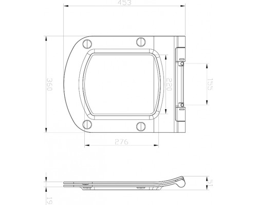 Сиденье для унитаза CLASSIC Slim белое X01673