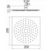 AD139/134CR верхний душ 25х25 см AD139/134CR