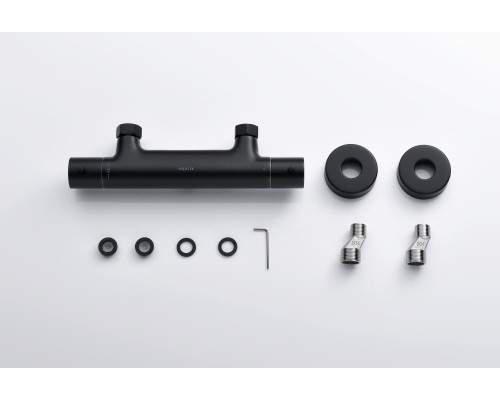 AQ1363MB ЕВРОПА термостатический смеситель для душа, матовый черный AQ1363MB