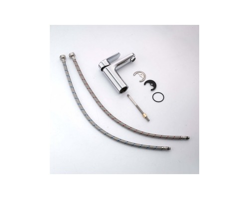 AQ1810CR НИКА смеситель для раковины 90 без донного клапана AQ1810CR