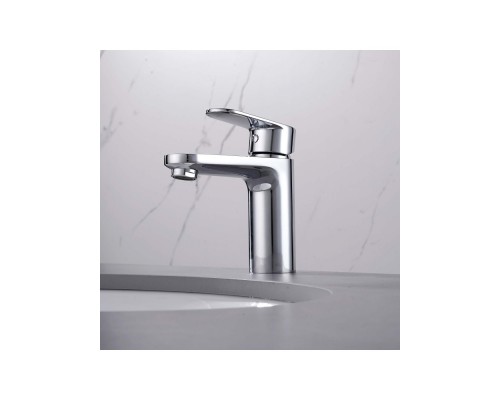 AQ1810CR НИКА смеситель для раковины 90 без донного клапана AQ1810CR