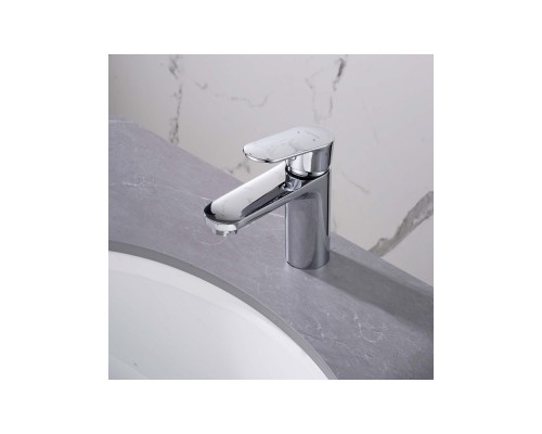 AQ1810CR НИКА смеситель для раковины 90 без донного клапана AQ1810CR