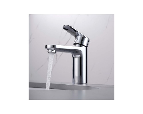 AQ1810CR НИКА смеситель для раковины 90 без донного клапана AQ1810CR