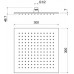 AQ2078MB квадратный верхний душ 3003007 мм, матовый черный AQ2078MB