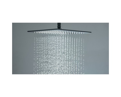 AQ2078MB квадратный верхний душ 3003007 мм, матовый черный AQ2078MB