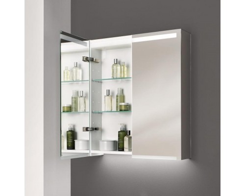 500.206.00.1 Option PLUS Зеркальный шкафчик с подсветкой 750х700х150 мм 500.206.00.1