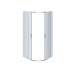 AQ ARI RO 10020CH Душевой уголок 1/4 круга, двери раздвижные 1000x1000x2000, профиль хром, стекло прозрачное AQ ARI RO 10020CH