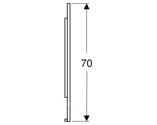 502.783.00.1 Зеркало с подсветкой Geberit Option Plus с прямым и непрямым освещением: B=90см, H=70см, Серебристые оттенки / Матированный алюминий 502.783.00.1