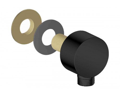 AQ2454MB шланговое подсоединение, матовый черный AQ2454MB