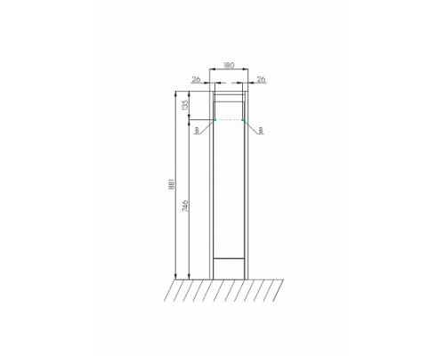 1A2361K0LH010 Набор: 1A236101LH010 Тумба-умывальник Лондри 20/ 1A72113KRW010 Раковина Рейн 80 бел 1A2361K0LH010
