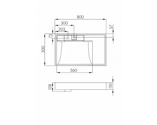 1A2361K0LH010 Набор: 1A236101LH010 Тумба-умывальник Лондри 20/ 1A72113KRW010 Раковина Рейн 80 бел 1A2361K0LH010