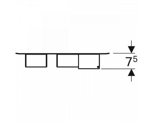500.649.01.2 Комплект магнитной доски Geberit 449 x 388 x 75 мм, цвет: белый 500.649.01.2