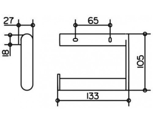 14962010000 PLAN Держатель для туалетной бумаги, хром 14962010000