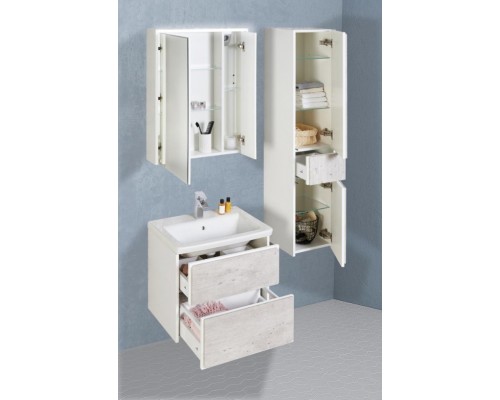 ZRU9303005 Ronda Шкаф-колонна левое открывание бетон / белый матовый 320 x 333 x 1390 ZRU9303005