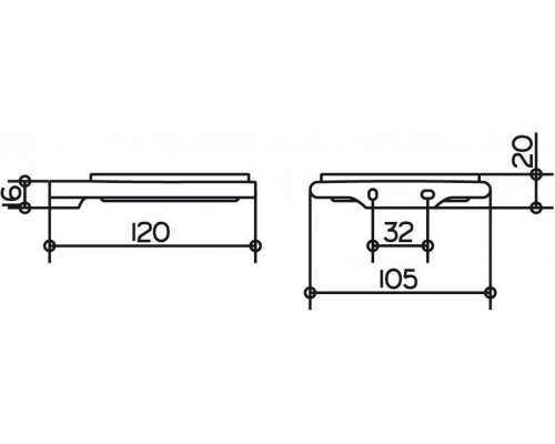 11555019000 EDITION 400 Держатель с мыльницей из хрусталя, хром 11555019000