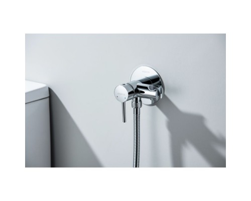 AQ1021CR ЕВРОПА комплект для гигиенического душа встроенный (смеситель + гигиеническая лейка + шланг) AQ1021CR