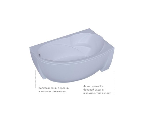 Бетта 150 правая (только ванна с уп.) BET150-0000171