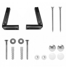 FVB Крепеж горизонтальный для унитазов и биде (черно-белый-хром) GSI FVB