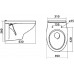 1.WH30.2.205 БОРЕАЛЬ Унитаз подвесной (дюро softclose) 1.WH30.2.205