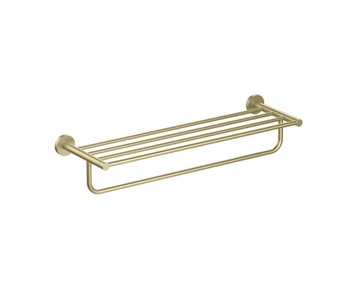AQ4115BG ЕВРОПА полка для полотенец, шлиф. золото AQ4115BG