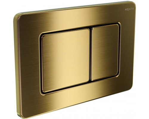 KDI-0000041 (003G) Панель смыва нержавеющая сталь/PVD, цвет Титановое золото матовое (клавиши квадрат) KDI-0000041