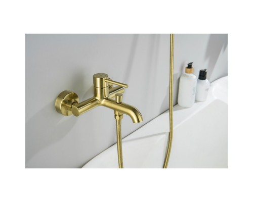 AQ1340BG ЕВРОПА смеситель для ванны, шлиф. золото AQ1340BG