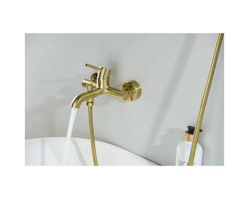 AQ1340BG ЕВРОПА смеситель для ванны, шлиф. золото AQ1340BG