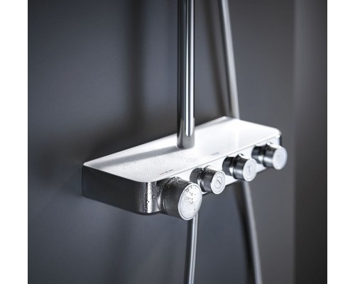 26507LS0 Euphoria SmartControl 310 DUO Душевая система с термостатом для душа, белая луна 26507LS0