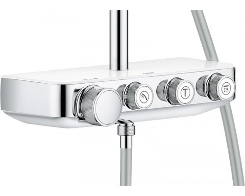 26507LS0 Euphoria SmartControl 310 DUO Душевая система с термостатом для душа, белая луна 26507LS0