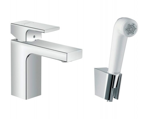 71216000 HG Vernis Shape смеситель для раковины с гигиеническим душем 71216000