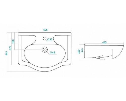 1A2488K0NT010 Набор: 1A248801NT010 Тумба-умывальник Нортон 65/ 1WH302501 раковина Беверли 65 1A2488K0NT010
