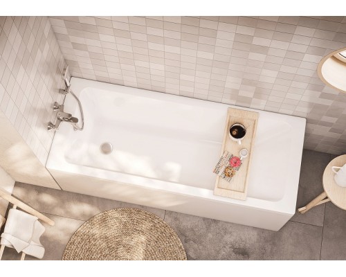 248658000 LEON акриловая ванна прямоугольная 1700x700 мм, белый 248658000