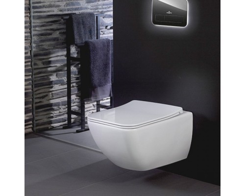 9M80 S101 VENTICELLO Сиденье для унитаза с крышкой, SlimSeat, Quick Release, Soft Closing, Альпийский белый 9M80S101