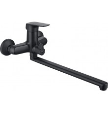AQ1042MB ВЕГА смеситель для ванны с длинным изливом, матовый черный AQ1042MB
