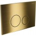 KDI-0000038 (023G) Панель смыва нержавеющая сталь/PVD, цвет Титановое золото матовое (клавиши круглые) KDI-0000038